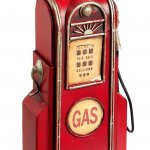Κουμπαράς μεταλλικός GAS αντλία βενζίνης κόκκινη